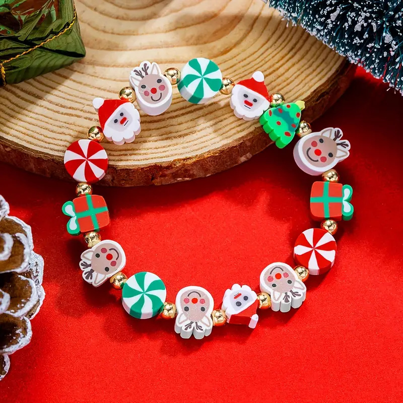 Ceramic Link Bracelet - أوروبا وأمريكا عيد الميلاد لينة السيراميك