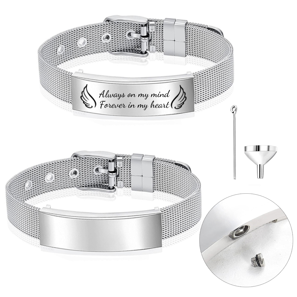 Stainless Mesh Band - مجوهرات الحرق جرة سوار e للنساء