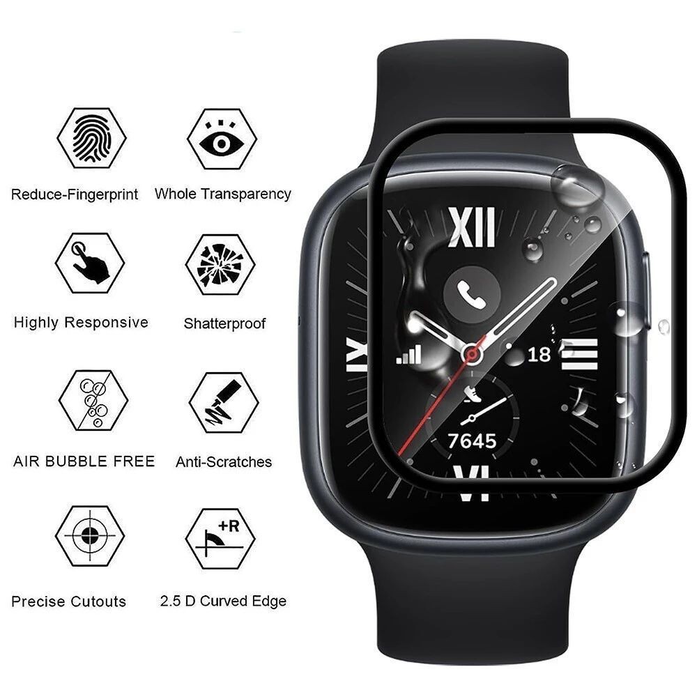 1-5 قطع من الفيلم الناعم TPU ل - مراجعة Smartwatch Case وسعره