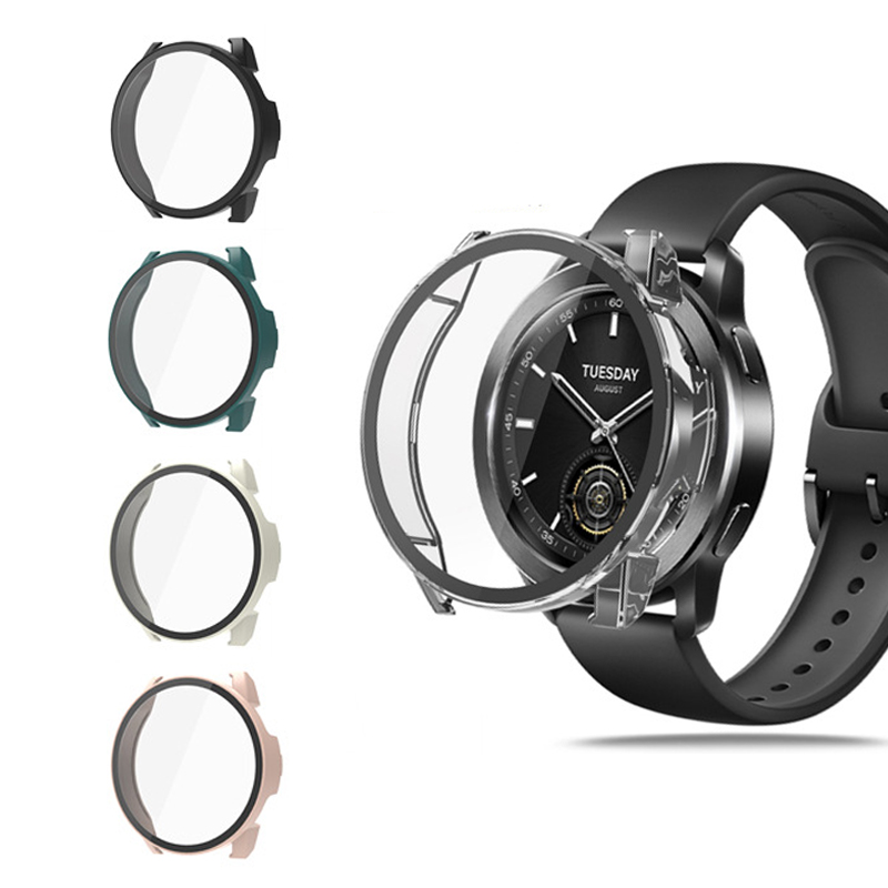 واقي شاشة زجاجي بقشرة صلبة ، ح - مراجعة Xiaomi Smartwatch S3 Accessories وسعره