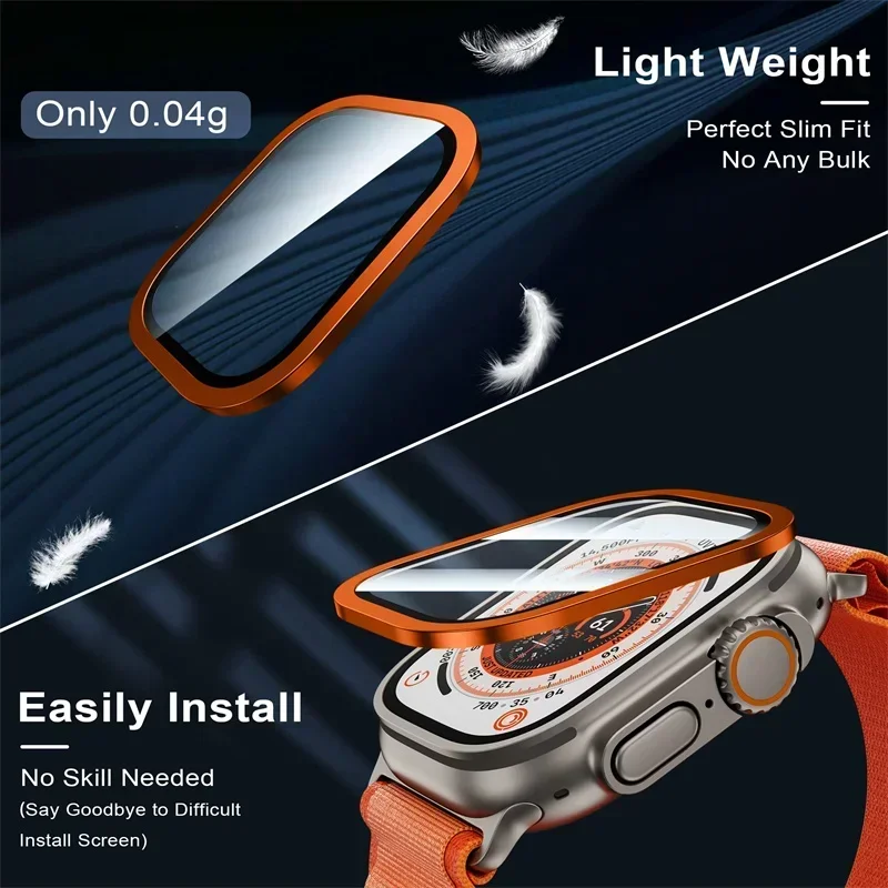 2 قطعة الزجاج المقسى لساعة أبل - مراجعة Smartwatch Case وسعره
