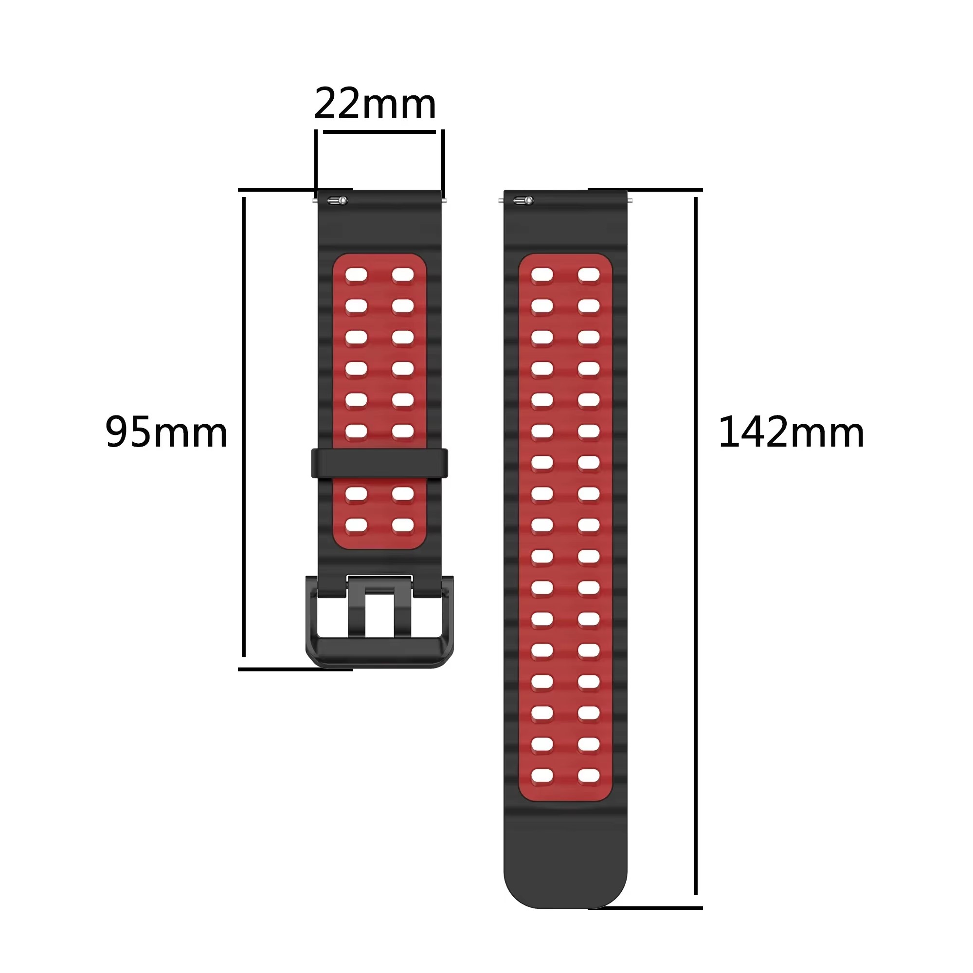 حزام رياضي من السيليكون ثنائي  - مراجعة Motorola Smartwatch Accessories وسعره