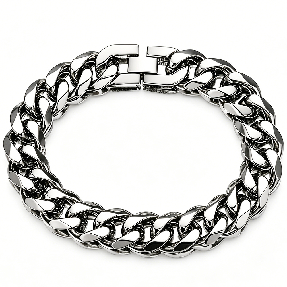 سوار رجالي من الفولاذ المقاوم  - مراجعة Ceramic Link Bracelet وسعره