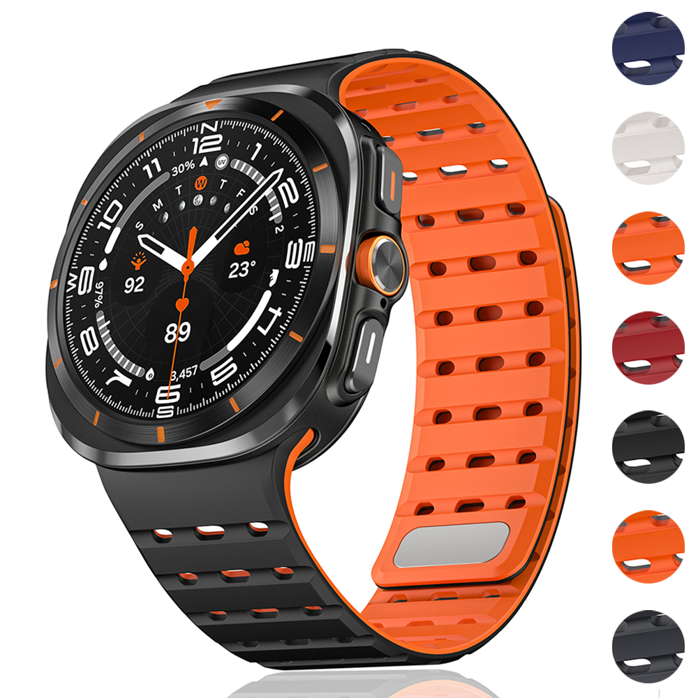 حزام سيليكون مغناطيسي ناعم لسا - مراجعة Samsung Smartwatch Ultra Accessories وسعره