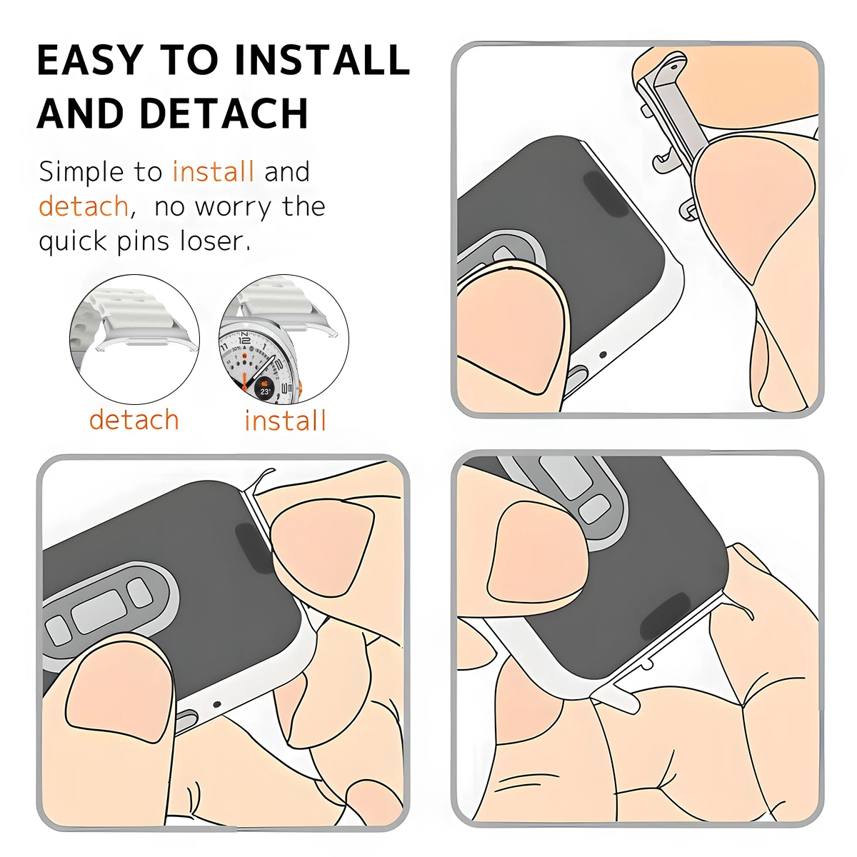 زوج من المحولات لساعة سامسونج  - مراجعة Samsung Smartwatch Ultra Accessories وسعره
