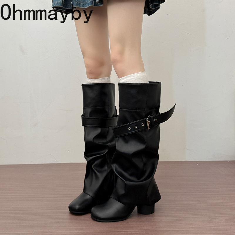 أحذية نسائية طويلة حتى الركبة  - مراجعة Leather Classic Strap وسعره