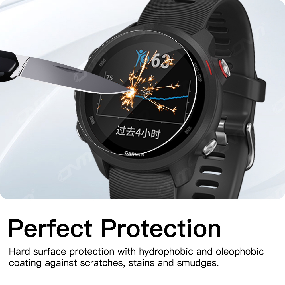 9H الزجاج المقسى للغارمين Fore - مراجعة Motorola Smartwatch Accessories وسعره