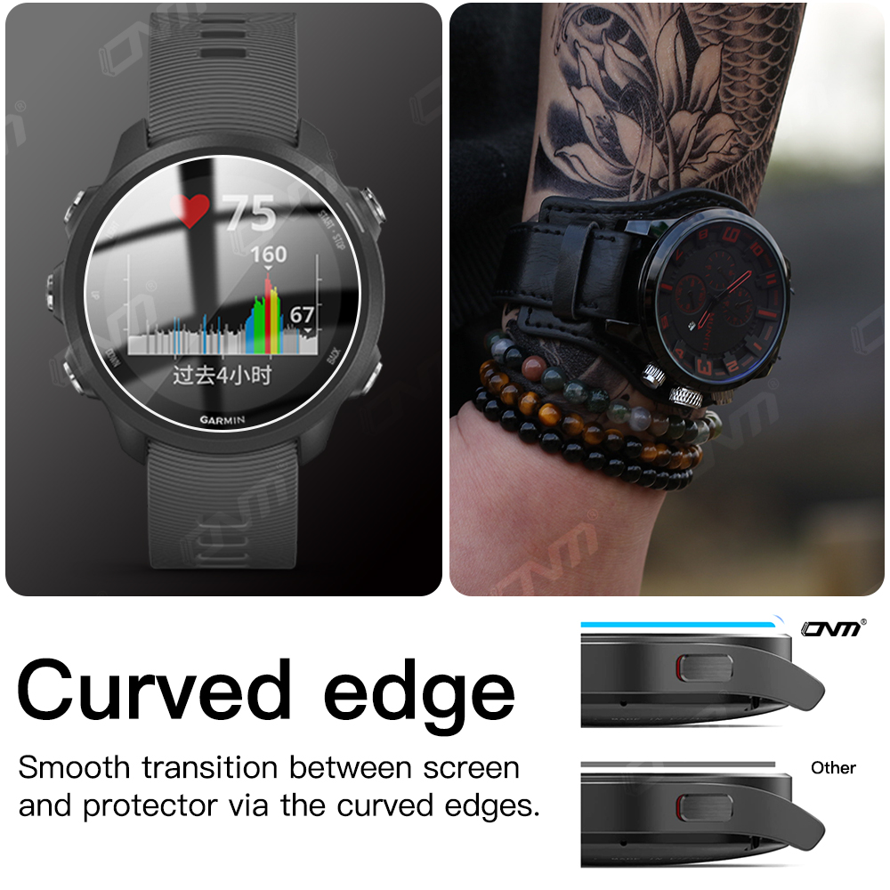 9H الزجاج المقسى للغارمين Fore - مراجعة Motorola Smartwatch Accessories وسعره