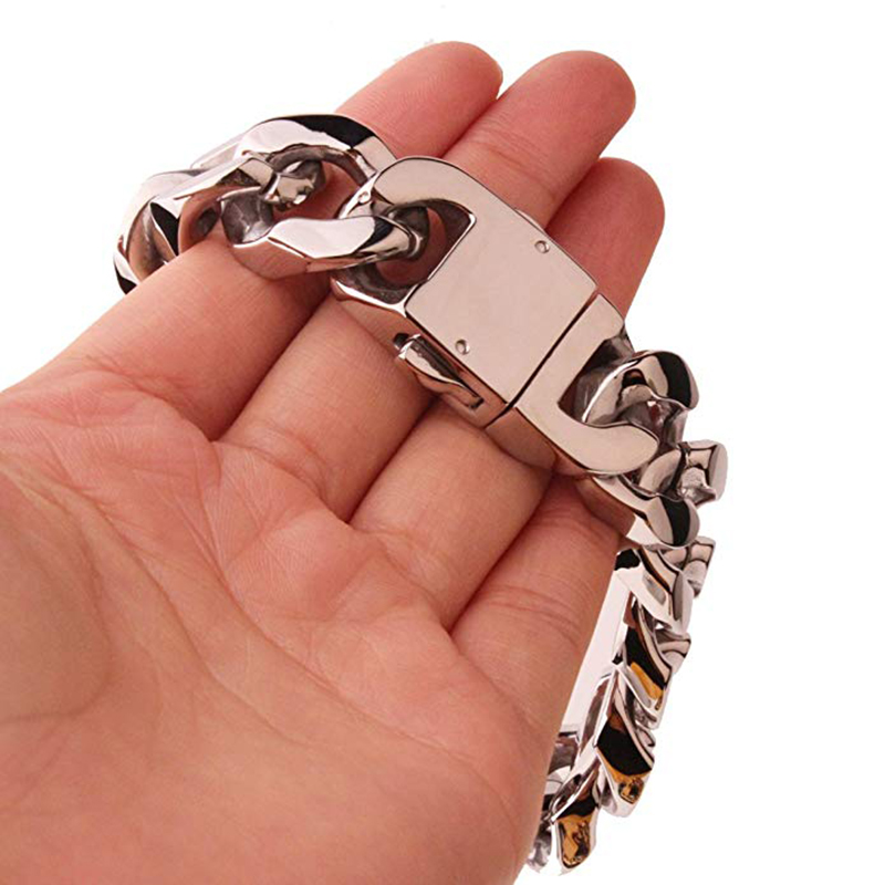 سوار سلسلة كوبي من الفولاذ الم - مراجعة Ceramic Link Bracelet وسعره