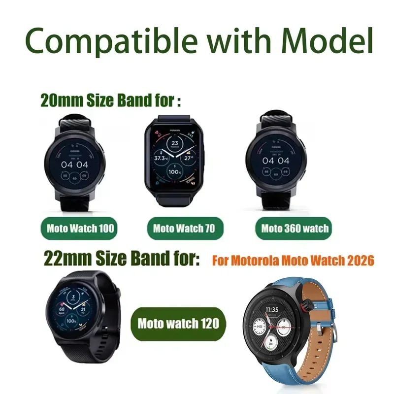 حزام بديل قابل للتنفس مقاس 20  - مراجعة Motorola Smartwatch Accessories وسعره