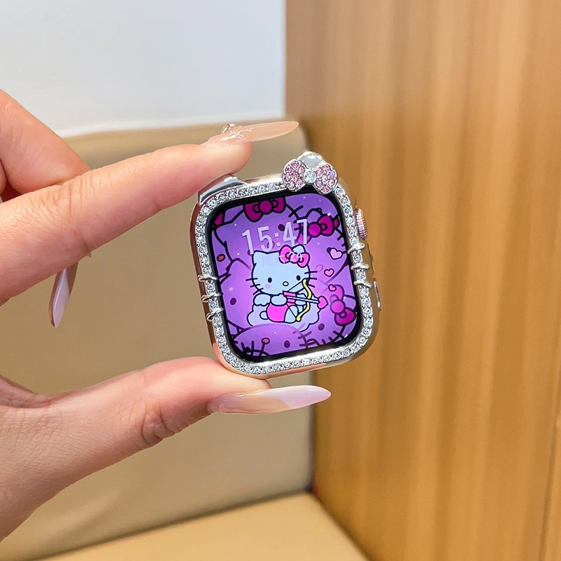 حافظة لطيفة على شكل قطة كيتي ل - مراجعة Smartwatch Watch Accessories For Women وسعره